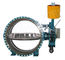 Durchmesser 50 - 3000 Millimeter hydraulische Gegengewicht flanschten Drosselventil für Wasserkraft-Projekt