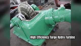 Effiziente Turgo-Wasserturbine mit einer Leistung von 100 kW bis 2000 kW