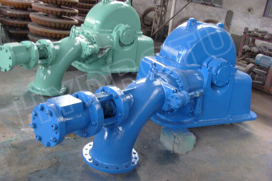 Edelstahl 0Cr13Ni4Mo Runner Turgo Wasserkraftanlage 100KW 2000KW Nennleistung Impulsewasserkraftanlage