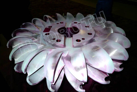 Edelstahl-Pelton-Turbinenläufer für 80-1000m Wasserkopf mit 0,5MW-20MW Kapazität