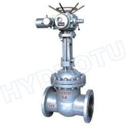 Elektrisch/manuell angetriebenes Flansch-Gatterventil mit 100-1600 mm Durchmesser und Kohlenstoffstahlkonstruktion